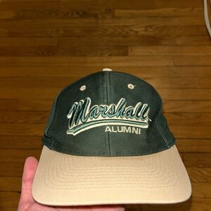 Marshall Alumni Green and Tan Cap